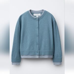 Zara Blue Button-Up Cardigan XS NWT